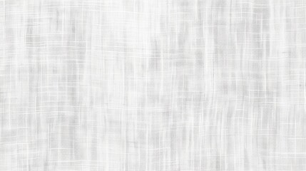 Seamless subtle white linen textile transparent background texture overlay. Abstract cloth fabric grayscale displacement, bump or height map. Simple panoramic banner wallpaper pattern