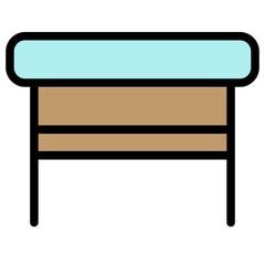 Furniture Stand Tv Filled Outline Icon