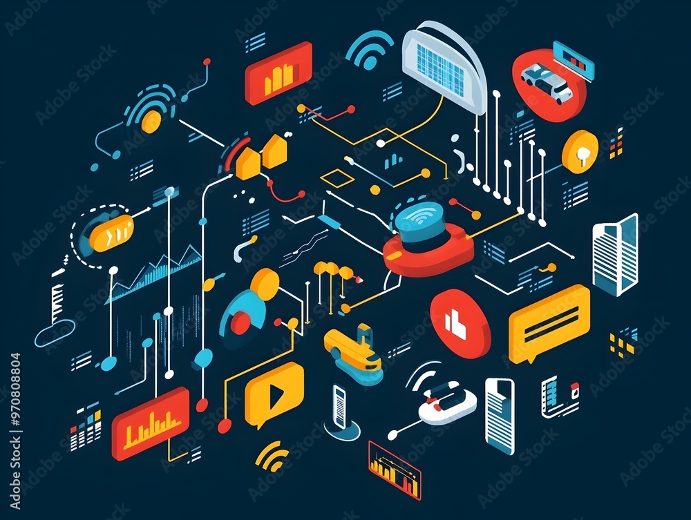 Poster interconnected digital ecosystem of innovative technologies and smart solutions for seamless communi