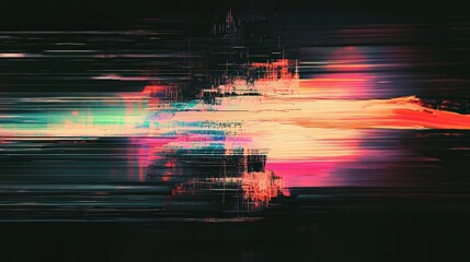 Abstract glitch art