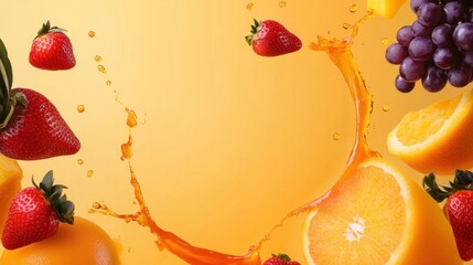 Fruit Fusion Burst: A Vivid Explosion of Freshness