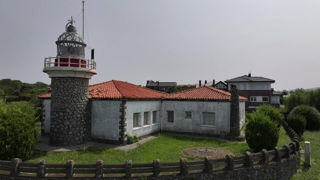 Faro de Punta Galea de Getxo en Bizkaia Pais Vasco