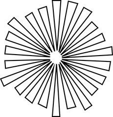 vintage sunburst minimalist line art icon, logo symbol, hand drawn elements. Circle sunburst doodle drawing, framed design, badge or label decor. Abstract outline burst, star or fireworks icons.