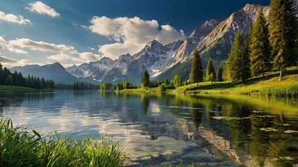 Fototapeta premium beautiful nature scenery background wallpaper