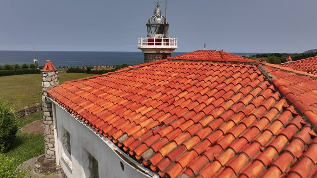 Faro de Punta Galea de Getxo en Bizkaia Pais Vasco
