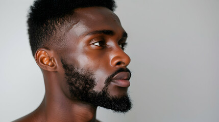 Obraz premium Underwear Portrait Fitness And Black Man Studio
