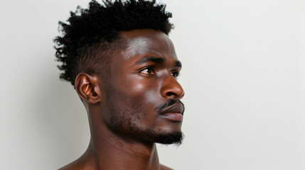 Obraz premium Underwear Portrait Fitness And Black Man Studio
