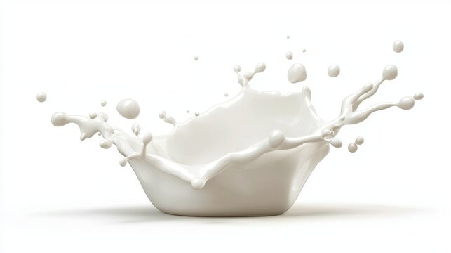 This modern illustration depicts milk splashed and swirled in a round motion. It can also be used for packaging design or design of any natural dairy products.