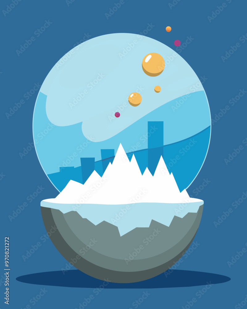 Poster a snowball getting larger and larger representing the interest and charges accumulating on unpaid de
