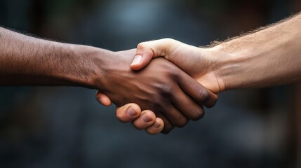 Strong Business Handshake Symbolizing Trust and Partnership