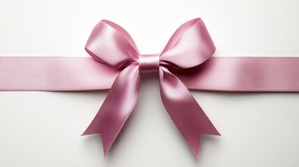 ピンクのシルクリボン