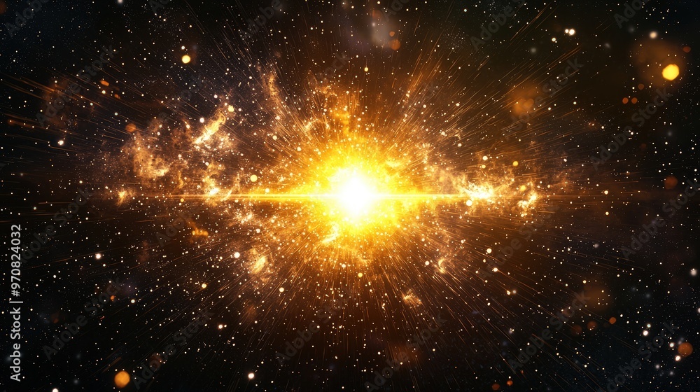 Canvas Prints cosmic explosion in space