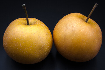 Nashi fruit is a combination of two fruits: apple and pear.
