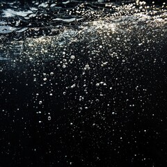 Water bubbles rising up