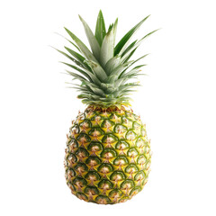 Fototapeta premium Fresh pineapple with green leaves