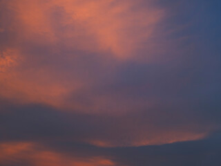 colorful sunset clouds, summer clouds at sunset