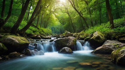 Fototapeta premium beautiful nature scenery background wallpaper