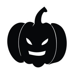 Pumpkin for Halloween Design Vector isolated. Happy Halloween Template Illustration. Clean and simple halloween pumpkin illustration