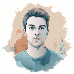 Adobe Illustrator Artwork a simple pattern of faint circular watercolor stains, as if created by water pooling in rings.