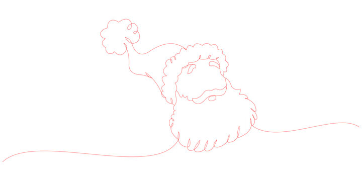 recommend clip art: Santa Claus head outline vector design for christmas day in december eps 5