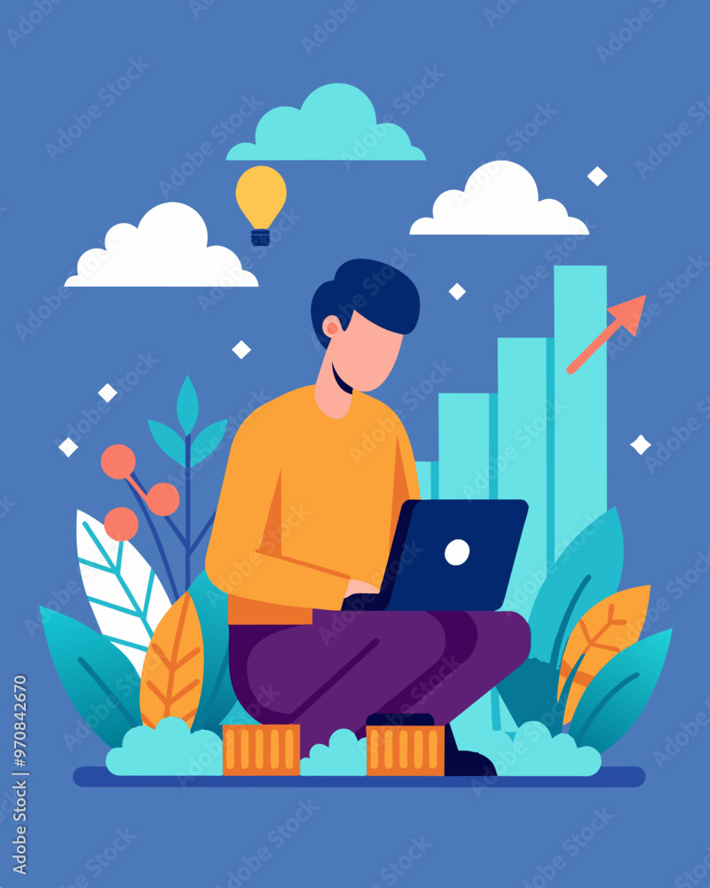 Poster a software developer working on a new program their job in a field that continues to grow despite a 