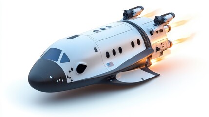 SpaceX Starlink clipart, element, 3D illustration, realistic, isolated on white background