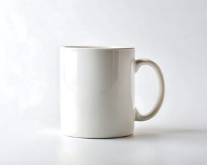 Obraz premium White Blank Mug Product on White Background