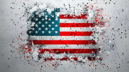 Usa Flag Abstract Art Perso