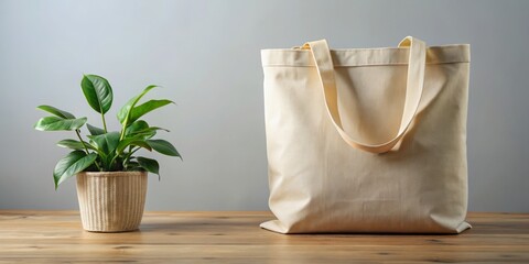 High-quality tote bag canvas awaiting your creative touch, ideal for personalized branding and marketing.