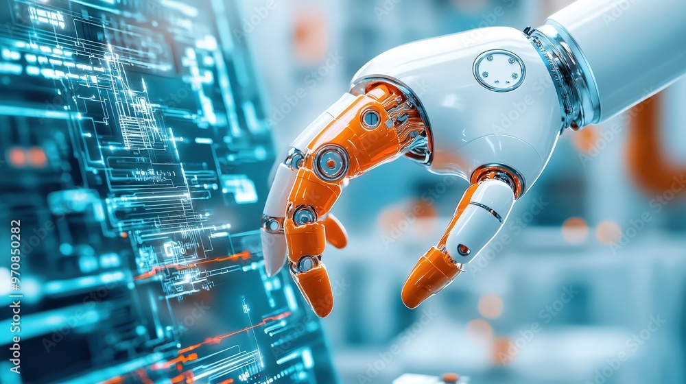 Poster advanced building materials being synthesized by robotic systems
