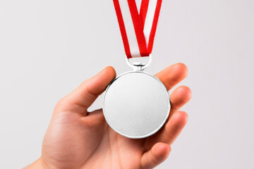Medal png mockup, transparent design