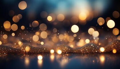 abstract bokeh on black background