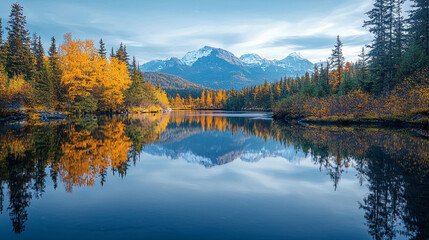 Fototapeta premium Crystal-Clear Nature Background: High-Resolution Wallpaper for a Serene and Stunning View