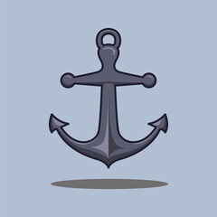 Vector illustration Anchor. Vector design Anchor Ship. Anchor Ship Vector Cartoon design illustration and icon for website, digital and print