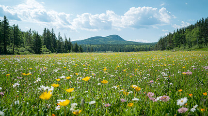 Fototapeta premium Crystal-Clear Nature Background: High-Resolution Wallpaper for a Serene and Stunning View