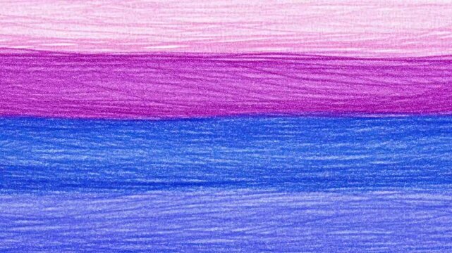 Pink, blue, and purple gradient horizontal scribbles, abstraction.