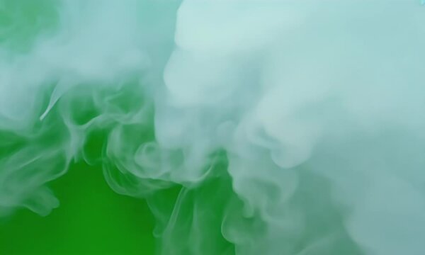 Green and Blue Smoke Abstract Background