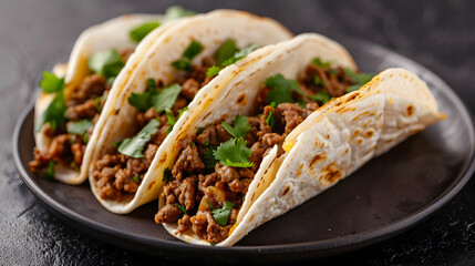 Variety Mexican Tacos Countryside Farmhouse