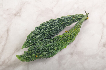 Raw green exotic Bitter melon