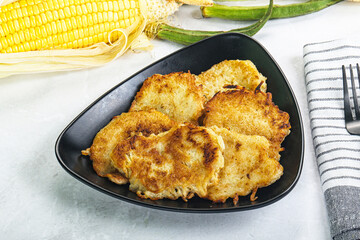 Tasty golden potato hash brown