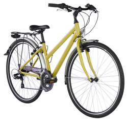 Obraz premium Housewife's bicycle Full vintage cream