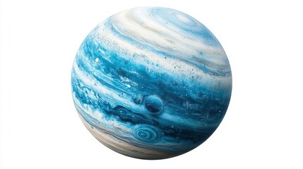 Uranus clipart, element, 3D illustration, realistic, isolated on white background