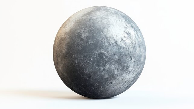 Makemake (dwarf planet) clipart, element, 3D illustration, realistic, isolated on white background