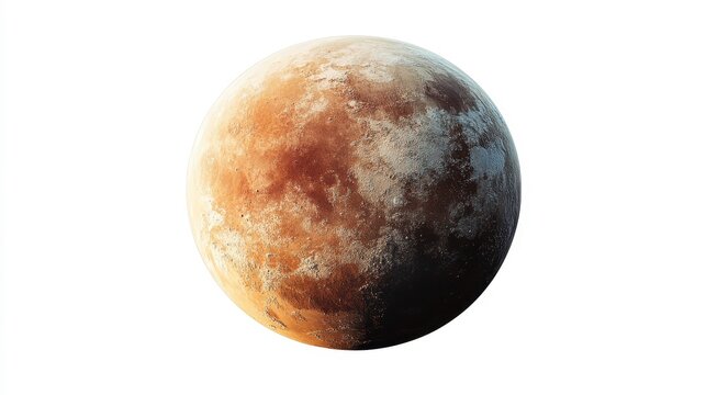 Proxima Centauri b (exoplanet) clipart, element, 3D illustration, realistic, isolated on white background