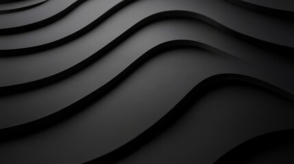 Fototapeta premium A clean black background with a smooth and simple surface, flat design
