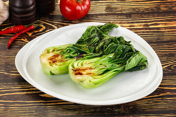 Asian grilled Pak Choy salad
