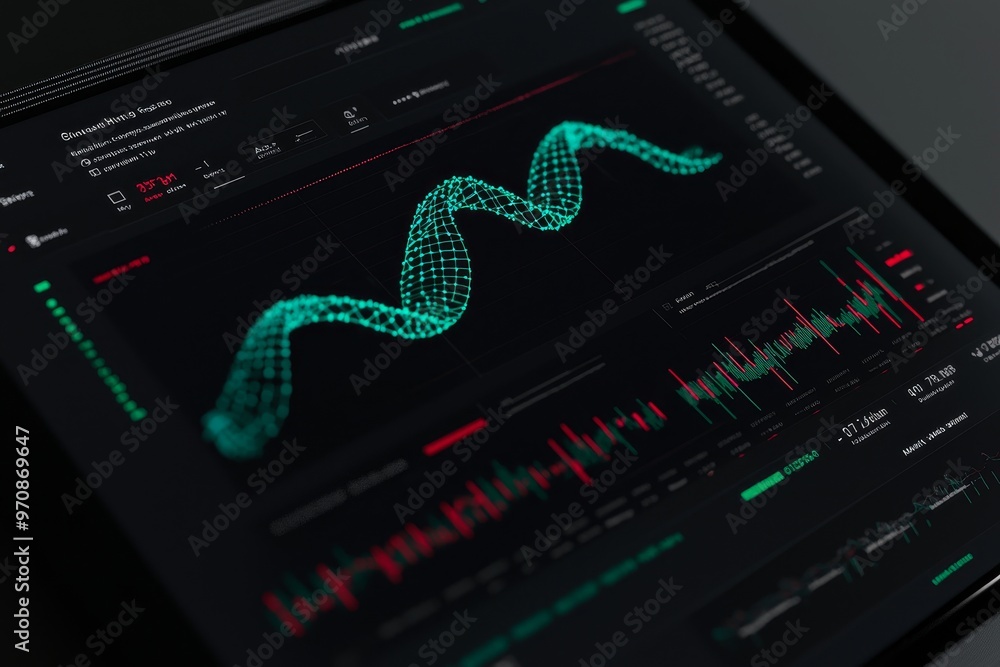 Poster analyzing the obtained data with the help of a graphical user interface.