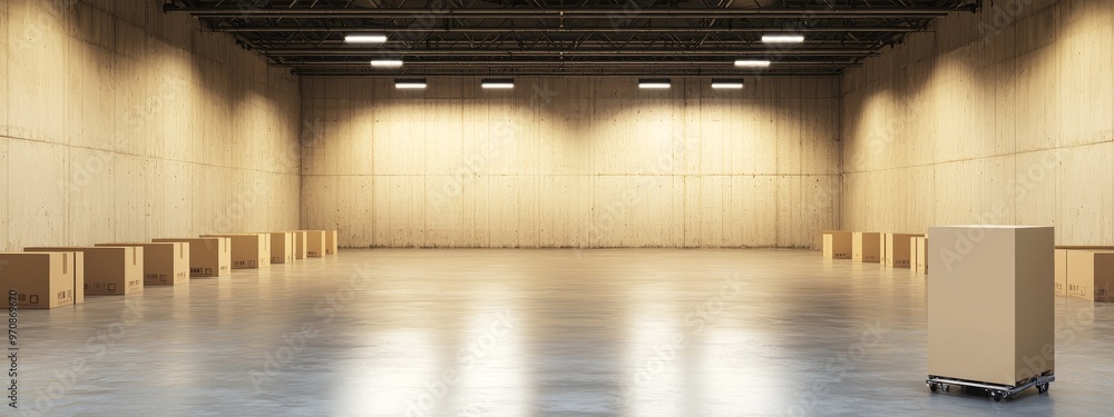 Poster storage warehouse robot connected to 5g network for inventory management and delivery