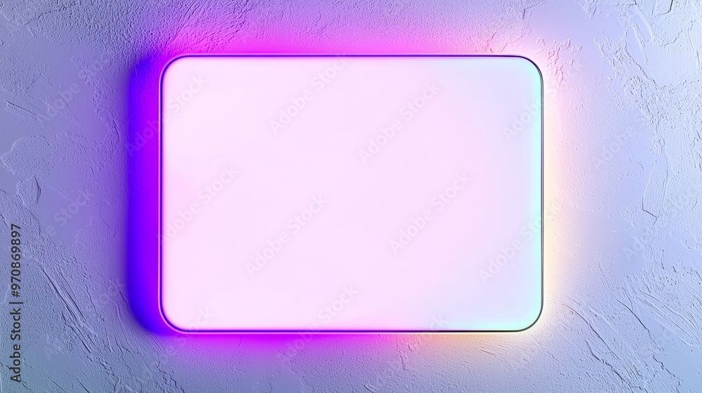 Poster Sci-fi futuristic frame information on an abstract HUD display