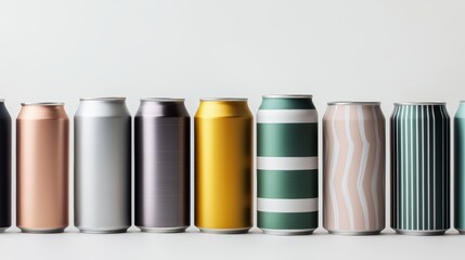 Fototapeta premium How does the unadorned nature of the cans emphasize the idea of back to basics, focusing on product quality rather than flashy marketing